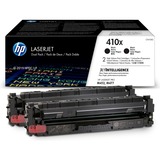 HP 410X LaserJet, lot de 2 cartouches de toner grande capacité authentiques, noir lot de 2 cartouches de toner grande capacité authentiques, noir, 13000 pages, Noir, 2 pièce(s)