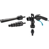 Hazet 9048P-2/3 Accessoire de nettoyeur à pression Kit de nettoyage pour voiture, Outil souffleur Noir/Bleu, Kit de nettoyage pour voiture, Gardena, Noir, Turquoise, 400 g