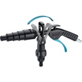 Hazet 9048P-2/3 Accessoire de nettoyeur à pression Kit de nettoyage pour voiture, Outil souffleur Noir/Bleu, Kit de nettoyage pour voiture, Gardena, Noir, Turquoise, 400 g