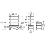Hazet Chariot d'outils Assistent 166C, Chariot à outils 