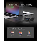 ICY BOX Diamond Charge 2401 chargeur GaN avec écran LCD-TFT Noir, 4x USB-C, 2x USB-A
