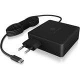 ICY BOX IB-PS101-PD chargeur Noir, 1x USB-C, 1x USB-A