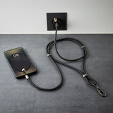 Intenso Cell Phone Charging Lanyard 7991000, Câble Noir
