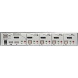 Lindy Commutateur KVM 4 ports, Switch KVM Blanc