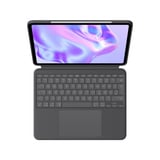 Logitech Combo Touch clavier Graphite, Layout DE (QWERTZ), Mécanique des ciseaux, 80% (TKL)