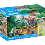PLAYMOBIL Dinos Attaque de Spinosaurus sur fouille de dinosaures, Jouets de construction 