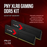 PNY 32 Go DDR5-6000 (2x 16 Go) mémoire vive Noir, MD32GK2D5600030XR, XMP 3.0, EXPO