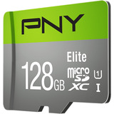 PNY P-SDU128V11100EL-GE, Carte mémoire Gris/Vert