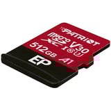 Patriot EP Series 512 GB microSDXC, Carte mémoire Rouge/Noir