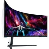 Samsung G95NC écran plat de PC 144,8 cm (57") 7680 x 2160 pixels Dual UHD QLED Blanc 4K Moniteur UltraWide gaming Blanc/noir, 1x DisplayPort, 3x HDMI, 2x USB-A, 240 Hz, 144,8 cm (57"), 7680 x 2160 pixels, Dual UHD, QLED, 1 ms, Blanc