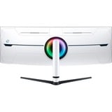 Samsung G95NC écran plat de PC 144,8 cm (57") 7680 x 2160 pixels Dual UHD QLED Blanc 4K Moniteur UltraWide gaming Blanc/noir, 1x DisplayPort, 3x HDMI, 2x USB-A, 240 Hz, 144,8 cm (57"), 7680 x 2160 pixels, Dual UHD, QLED, 1 ms, Blanc