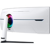 Samsung G95NC écran plat de PC 144,8 cm (57") 7680 x 2160 pixels Dual UHD QLED Blanc 4K Moniteur UltraWide gaming Blanc/noir, 1x DisplayPort, 3x HDMI, 2x USB-A, 240 Hz, 144,8 cm (57"), 7680 x 2160 pixels, Dual UHD, QLED, 1 ms, Blanc