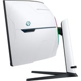 Samsung G95NC écran plat de PC 144,8 cm (57") 7680 x 2160 pixels Dual UHD QLED Blanc 4K Moniteur UltraWide gaming Blanc/noir, 1x DisplayPort, 3x HDMI, 2x USB-A, 240 Hz, 144,8 cm (57"), 7680 x 2160 pixels, Dual UHD, QLED, 1 ms, Blanc