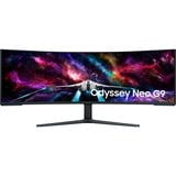Samsung G95NC écran plat de PC 144,8 cm (57") 7680 x 2160 pixels Dual UHD QLED Blanc 4K Moniteur UltraWide gaming Blanc/noir, 1x DisplayPort, 3x HDMI, 2x USB-A, 240 Hz, 144,8 cm (57"), 7680 x 2160 pixels, Dual UHD, QLED, 1 ms, Blanc