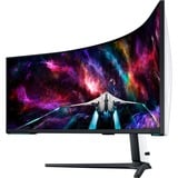 Samsung G95NC écran plat de PC 144,8 cm (57") 7680 x 2160 pixels Dual UHD QLED Blanc 4K Moniteur UltraWide gaming Blanc/noir, 1x DisplayPort, 3x HDMI, 2x USB-A, 240 Hz, 144,8 cm (57"), 7680 x 2160 pixels, Dual UHD, QLED, 1 ms, Blanc