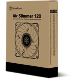 SilverStone Air Slimmer 120 ARGB SST-AS120B, Ventilateur de boîtier Noir/transparent