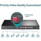 TP-Link TL-SL1218MP, Switch Noir