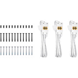 Thermaltake CT120 EX INFINITY ventilateurs de boîtier RGB  Blanc, 3 pièces, 124 x 120 x 28 mm, PWM