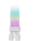 Thermaltake Mod ARGB Snow Cable 8Pin, Gestion des câbles Blanc