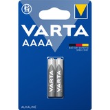 Varta 4061 101 402 Batterie à usage unique AAAA Alcaline Batterie à usage unique, AAAA, Alcaline, 1,5 V, 2 pièce(s), 40,2 mm