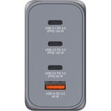 Verbatim GNC-200 Universel Noir, Gris Secteur Charge rapide Intérieure Gris, 3x USB-C, 1x USB-A, Intérieure, Secteur, 21 V, Noir, Gris