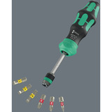 Wera Kraftform Kompakt 20 RA-R, Set d'embouts de vissage Noir/Vert