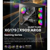 Xilence  boîtier midi tower Noir | 2x USB-A | 1x USB-C | RGB | Window