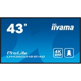 iiyama ProLite LH4360UHS-B1AG, Affichage public Noir
