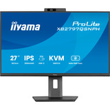 iiyama ProLite XB2797QSNPH-B1 27" Moniteur Noir (Mat), 1x DisplayPort, 1x HDMI, 3x USB-C, 2x USB-A, 1x RJ-45, 68,6 cm (27"), 2560 x 1440 pixels, Quad HD, Noir