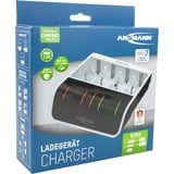 Ansmann 1001-0093 chargeur de batterie Pile domestique CC Blanc/Noir, Hybrides nickel-métal (NiMH), AA, AAA, C, D