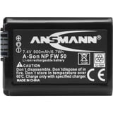 Ansmann A-Son NP FW 50 Batterie pour Appareil Photo / Caméscope 7,4V 900 mAh, Batterie appareil photo 900 mAh, 7,4 V, Lithium-Ion (Li-Ion)