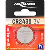 Ansmann Lithium CR 2430, 3 V Battery Batterie à usage unique Lithium-Ion (Li-Ion) Argent, 3 V Battery, Batterie à usage unique, Lithium-Ion (Li-Ion), 3 V, 1 pièce(s), CR 2430