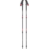 Black Diamond Trail Pro Trekking Poles, Appareil de fitness Noir/Rouge, 105 - 140 cm