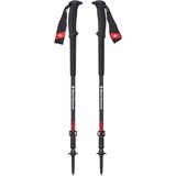 Black Diamond Trail Pro Trekking Poles, Appareil de fitness Noir/Rouge, 105 - 140 cm
