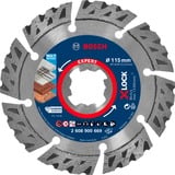 Bosch EXPERT MULTIMATERIAL X-LOCK Disque de coupe Disque de coupe, Brique, pierre, Béton, Ciment dur, 11,5 cm, Bosch, 2,22 cm, 2,4 mm