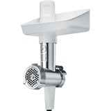 Bosch MUZS2FWW accessoire pour mixeur/robot ménager Kit de hachage de viande, Hachoir Blanc, Kit de hachage de viande, Acier satin, Blanc, 255 mm, 120 mm, 180 mm, 764 g