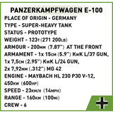 COBI Panzerkampfwagen E-100, Jouets de construction 