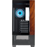 Cooler Master Elite 690 Wood boîtier midi tower Noir/bois | 2x USB-A | 1x USB-C | RGB | Verre Trempé