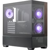 Cooler Master  boîtier midi tower Noir/bois | 2x USB-A | 1x USB-C | RGB | Window