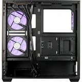 Cooler Master  boîtier midi tower Noir/bois | 2x USB-A | 1x USB-C | RGB | Window