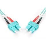 Digitus Câble de raccordement LWL, duplex, connecteur SC > SC, multimode OM3 Turquoise
