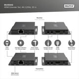 Digitus DS-55342, Extension HDMI Noir
