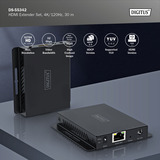 Digitus Ensemble d'extension HDMI 4K Noir