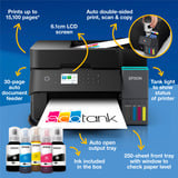 Epson EcoTank ET-3950 all-in-one, Imprimante multifonction Noir, Numérisation, copie, Wi-Fi, jusqu'à 3 ans d'encre inclus
