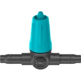 GARDENA Tête goutte-à-goutte réglable du Micro-Drip-System 0-15 l/h, Goutteurs Noir/Turquoise