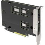 Icy Dock ExpressSlot Elite MB842MP-B, Carte d'interface Noir/Argent