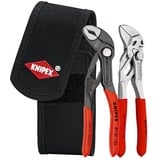KNIPEX Jeu de mini-outils dans la ceinture à outils, Set de pinces Rouge/Noir
