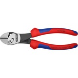 KNIPEX TwinForce Pinces coupantes diagonales, Tenailles de cran Rouge/Bleu, Pinces coupantes diagonales, Sulfate de chondroïtine, Plastique, Bleu/rouge, 18 cm, 280 g