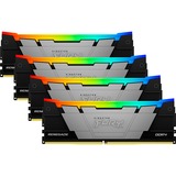 Kingston FURY 64 Go DDR4-3600 (4x 16 Go) mémoire vive Noir, KF436C16RB12AK4/64, XMP 2.0