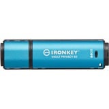 Kingston IronKey Vault Privacy 50 64 Go, Clé USB Bleu clair/Noir, USB 3.2 Gen 1